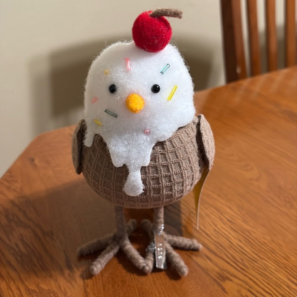 Target Ice Cream Felt Bird Sprinkles Figurine Featherly Friends 2025 Sun Squad